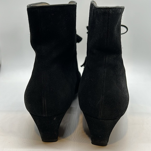 Salvatore Ferragamo Sexy Black Suede Ankle Boots Booties Shoes **Size 9** 🔥🔥 - Picture 5 of 7